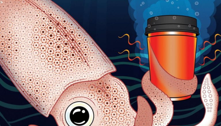 Squid skin-inspired cup