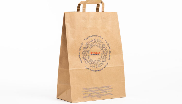 EcoVantage paper for Tesco shopping bags.