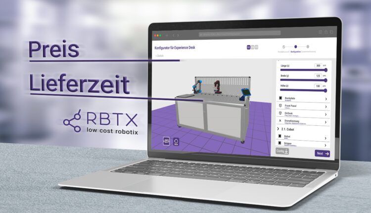 Complete Robotic Solution Designed in Just One Minute with The RBTX Machine Planner.