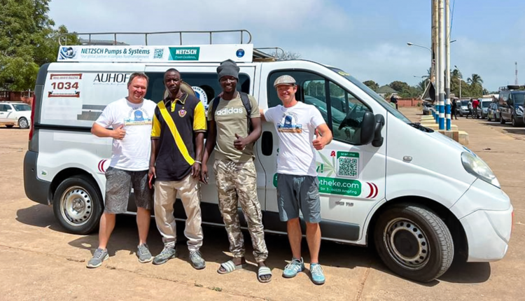 Egon Grainer from NETZSCH Pumpen & Systeme GmbH takes part in Dresden-Dakar-Banjul rally.